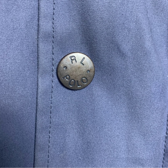 Vintage Polo Ralph Lauren XL Waxed Oil Tin Barn Chore Hunting Field Jacket - Picture 5 of 12